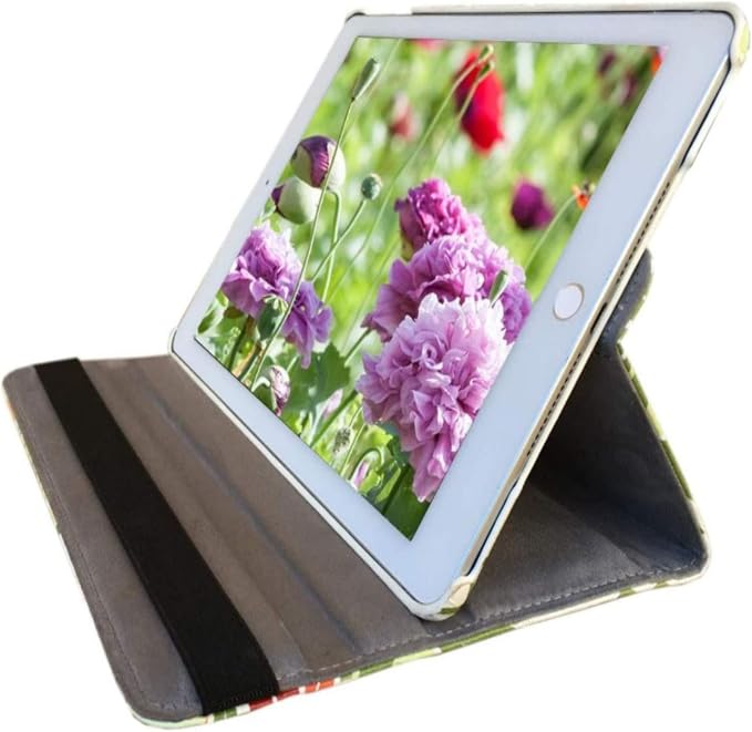 Case for iPad Air 1st Generation Models A1474 A1475A1476 360 Rotating Stand with Wake Up/Sleep Function Also for iPad 6th 5th Air2nd Generation 9.7 inch case (Art Flower)