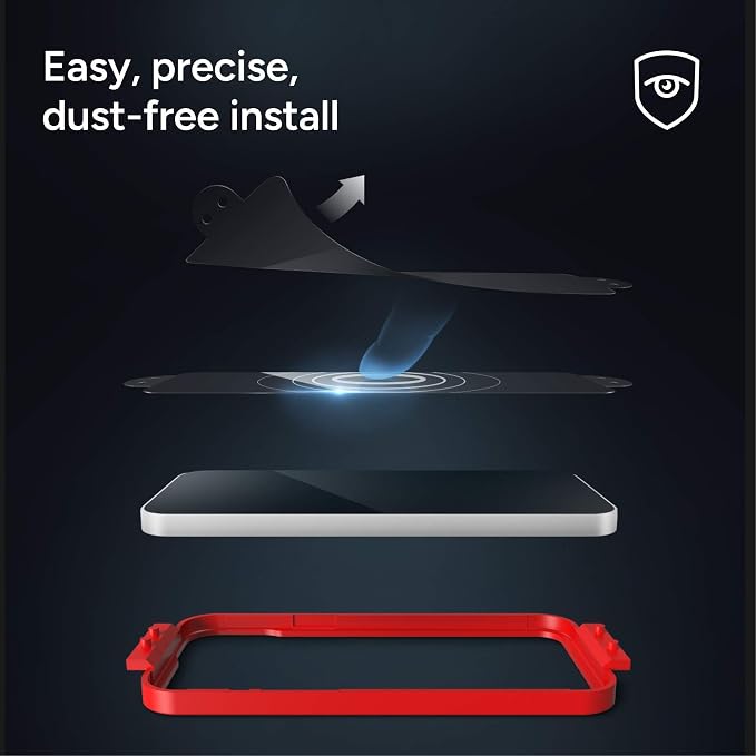 ZAGG InvisibleShield Glass Screen Protector for iPhone 15 Pro Max - 3X Stronger Tempered Glass Scratch &amp Impact Protection Smudge-Resistant Easy to Install - Clear
