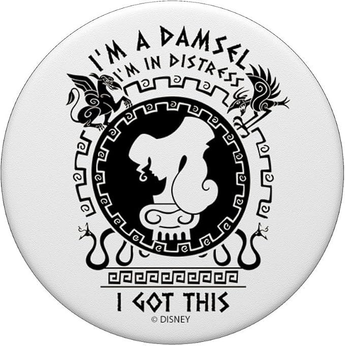 Disney Hercules Megara I'm A Damsel in Distress I Got This PopSockets Adhesive PopGrip