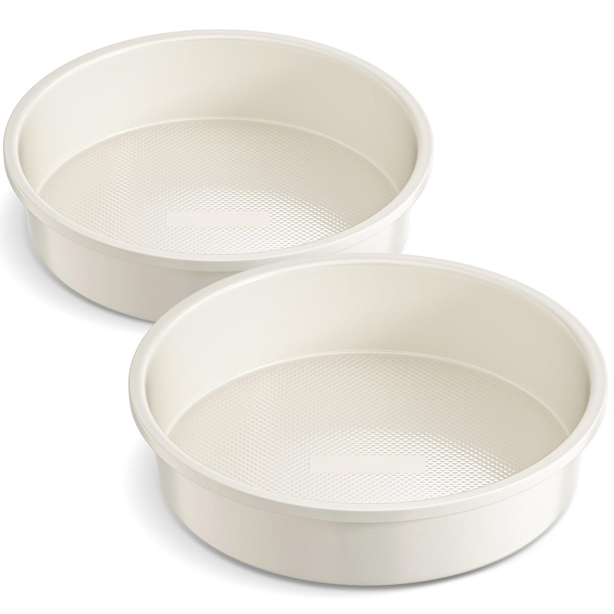 HONGBAKE Ceramic Nonstick 9” Round Cake Pans, Heavy-Duty Aluminized Steel