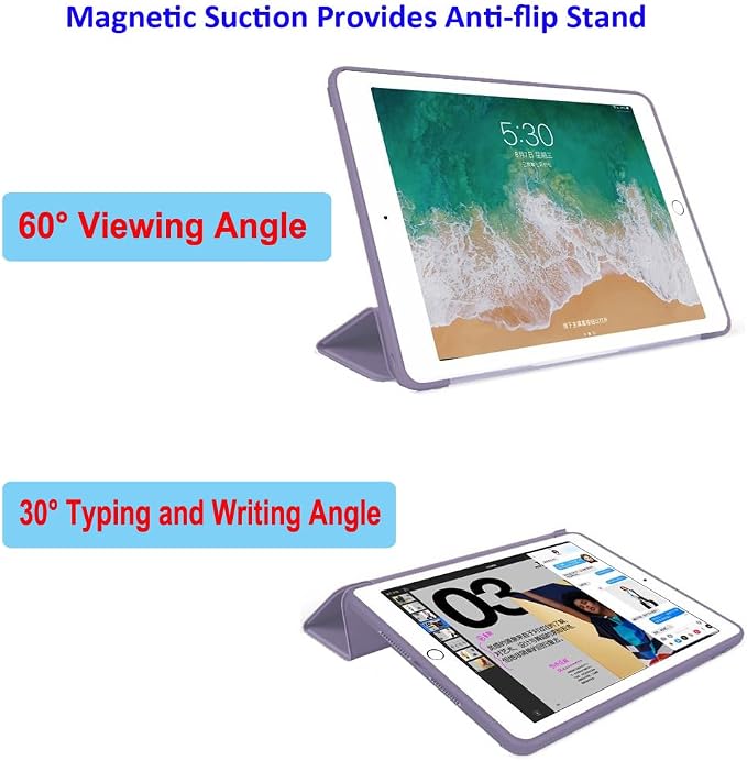 iPad Pro 11 Case 4th/3rd/2nd Gen Black | 2022/2021/2020 Lightweight Smart Folio Trifold Stand Auto Sleep/Wake Soft Silicone Back without Pencil Holder