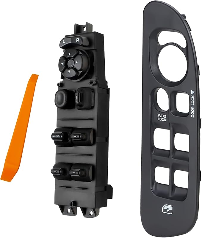 Mango S Master Power Window Switch and Bezel 56049805AB for 2002-2009 Dodge Ram 1500 2500 3500, 2001-2004 Dodge Dakota, 2001-2003 Dodge Durango,2005-2009 Dodge Sprinter 2500 3500