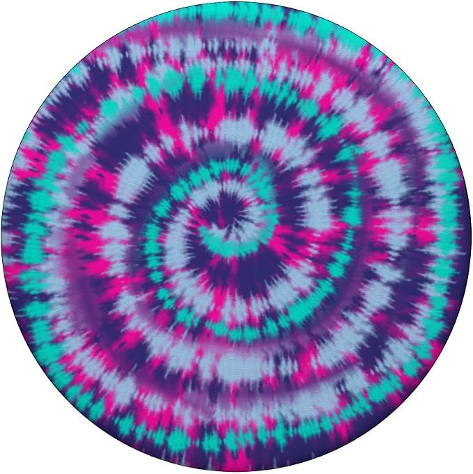 Boho Hippie Tie Dye Pattern | Purple Teal Pink Spiral PopSockets Adhesive PopGrip