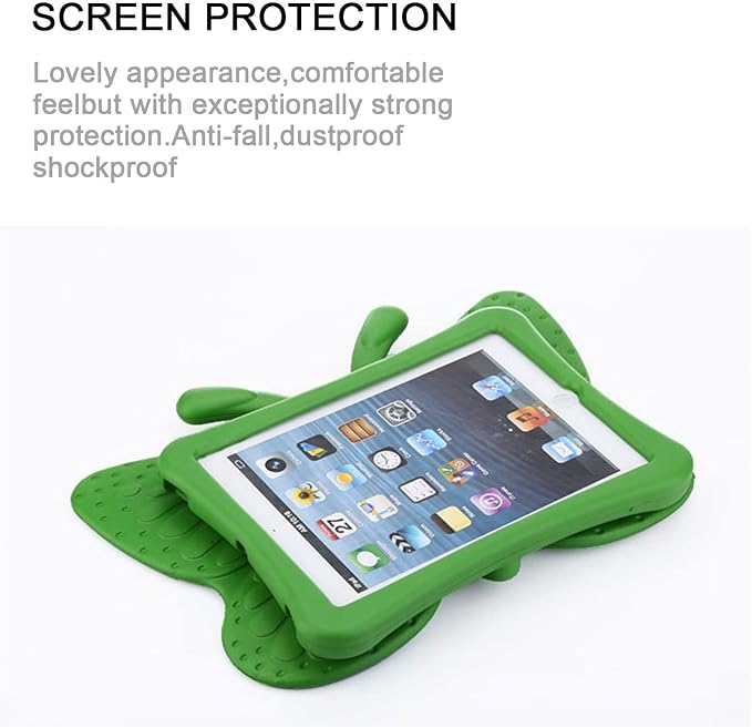 Kids Case for 7.9 iPad Mini 5/4/3/2/1 Silicone Shockproof Cover with Handle Kickstand Black
