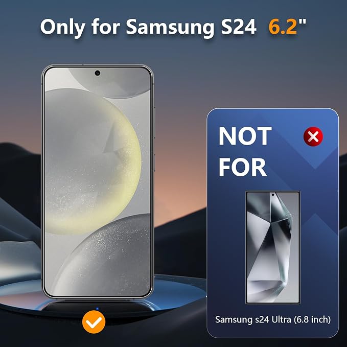 [2 Pack] Matte Screen Protector for Samsung Galaxy S22 9H Tempered Glass Ultrasonic Fingerprint Support Anti-glare Scratch-Resistant Bubble-Free
