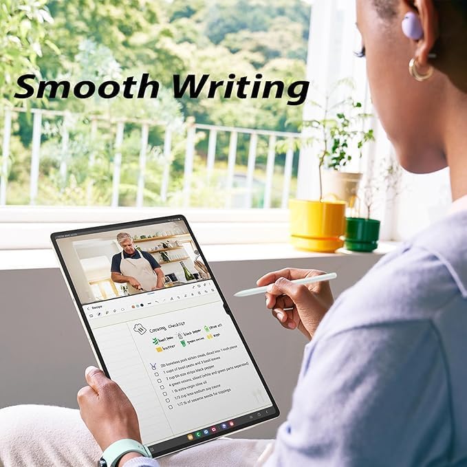 2 Pcs Tab S9 FE S Pen for Samsung Galaxy Tab S9/Tab S9+/Tab S9 Ultra/Tab S9 FE /S9 FE+/S9 FE Plus All Versions (Without Bluetooth) Stylus Pen with 5xTips (Black)