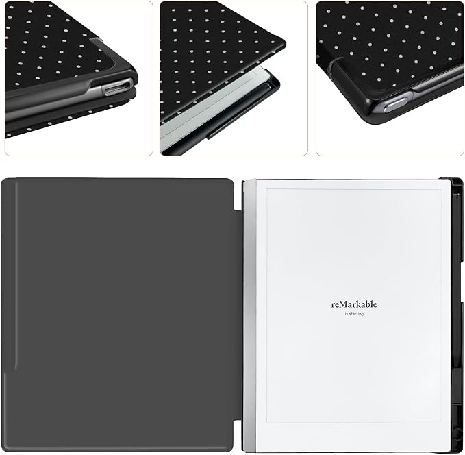 Case for Remarkable 2 Paper Tablet 10.3 2020 ReleasedLightweight and Hard Back Shell Protective Book Folio Cover with Built-in Pen HolderComes with Remarkable 2 Pen Tips.
