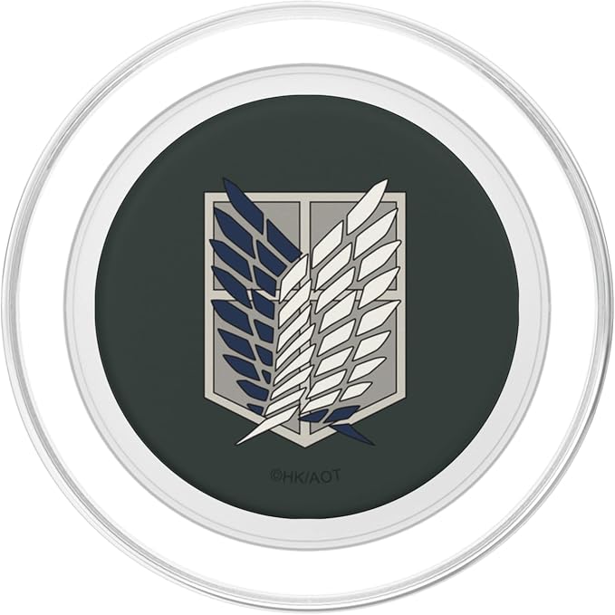 Attack on Titan Survey Corps Emblem Military Green Anime PopSockets PopWallet for MagSafe