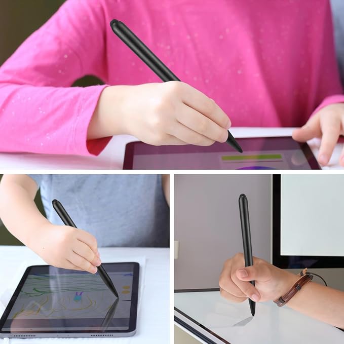 2 Pack Stylus Pen for Touchscreen Whiteboard Stylus Capacitive Pen for Infrared Touch Screen Dual Tip Smart Board Pen for Tablet Teaching Presentations
