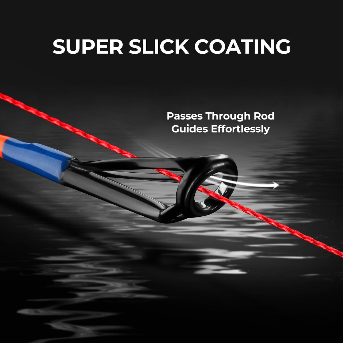 KastKing Superpower Braided Fishing Line, Red, 50LB, 500+47 Yds