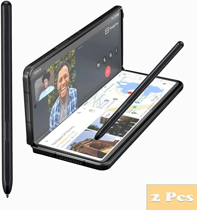 2 Pack Black Galaxy Z Fold 4 S Pen Compatible with Samsung Galaxy Z fold 4 Pen Fold Edition Stylus Pen for Galaxy Z Fold 4 Fold Edition Without Bluetooth
