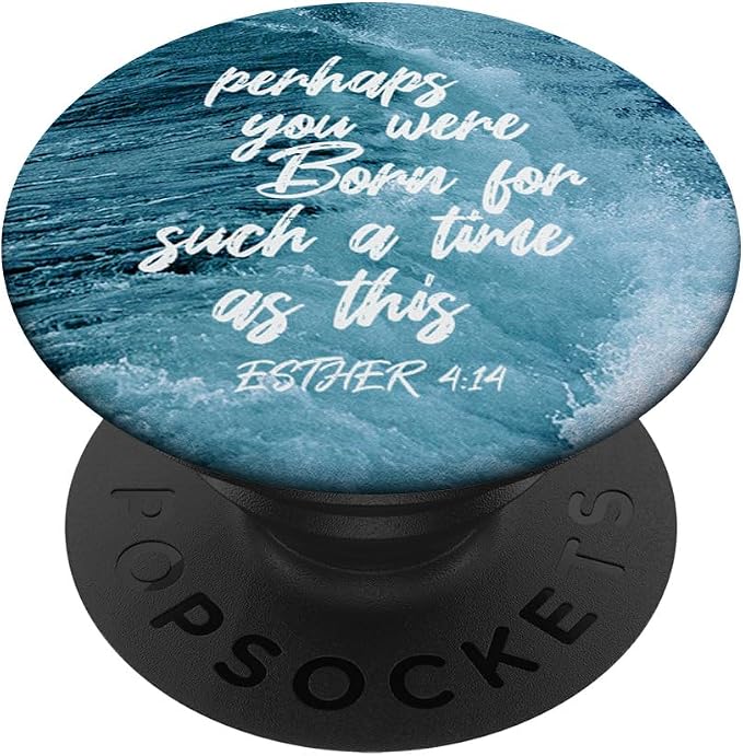 Esther 4:14 Bible Verse Cool Religion Faith Christian Gift PopSockets Adhesive PopGrip