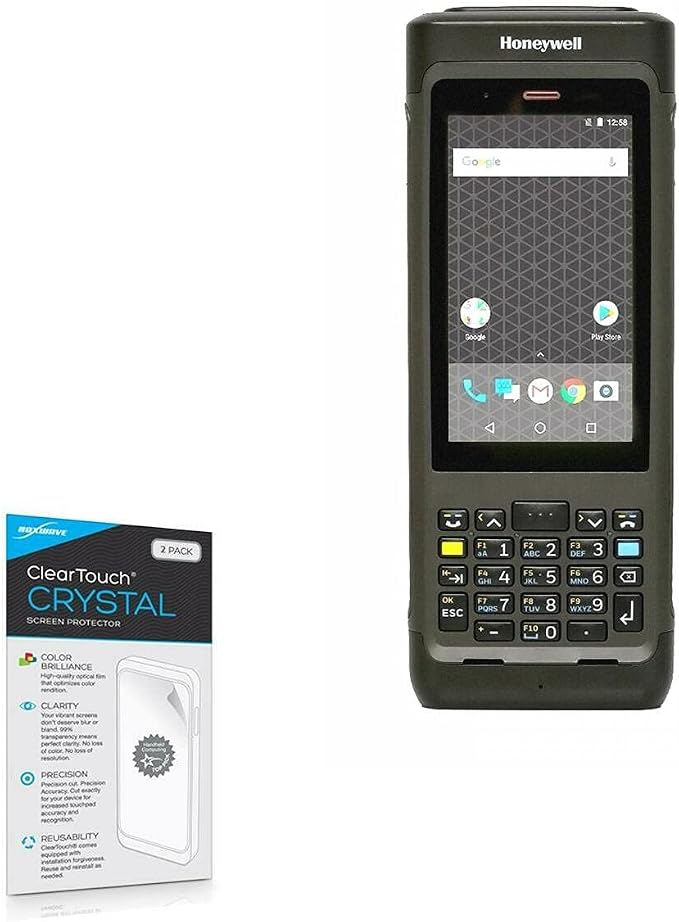BoxWave Screen Protector Compatible with Honeywell CN80 - ClearTouch Crystal (2-Pack) HD Film Skin - Shields from Scratches for Honeywell CN80