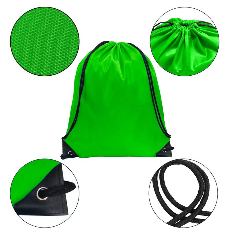 GoodtoU Drawstring Bags, Nylon Backpack Draw String Gym Bag for Sport, Traveling, Team (16 Colors, 80Pcs)