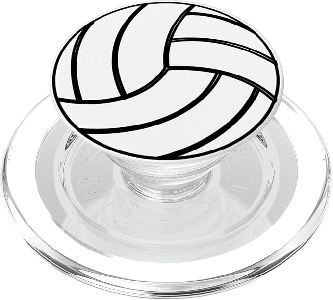 Volleyball White PopSockets Adhesive PopGrip