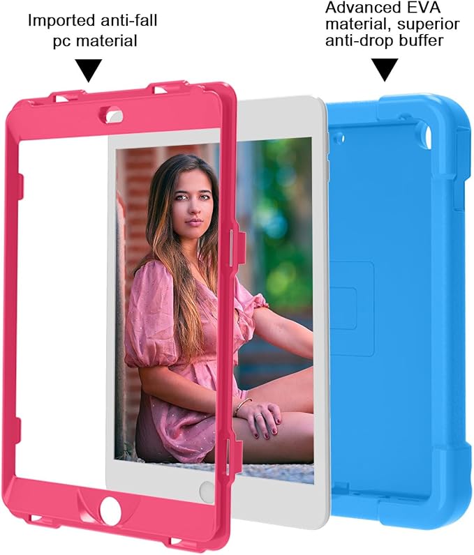AKABEILA Compatible with Amazon Fire HD 8 2020/2022 Tablet Case，Rugged Kids Case with Stand Lightweight Shockproof Kids Friendly Tablet Cover Black