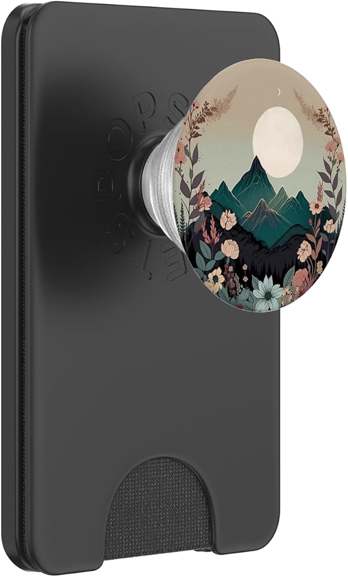 Boho Chic Floral Wreath Forest Nature Mountain Cute Pastel PopSockets Adhesive PopGrip