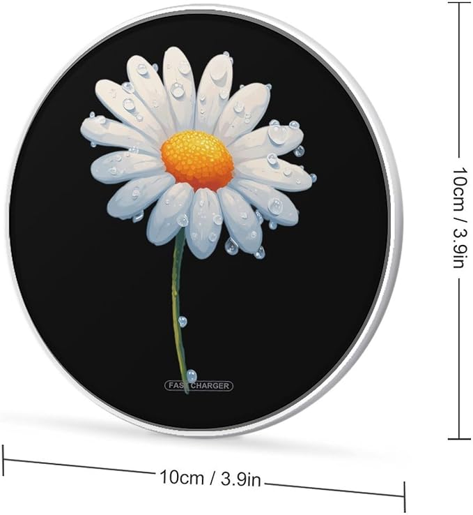 Flowers Daisy Wireless Charger Portable Charging Pad | LightweightAll Smartphone