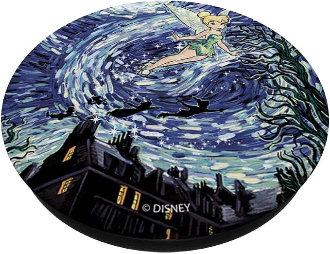 Disney Peter Pan Tinkerbell Starry Night Flight PopSockets Adhesive PopGrip