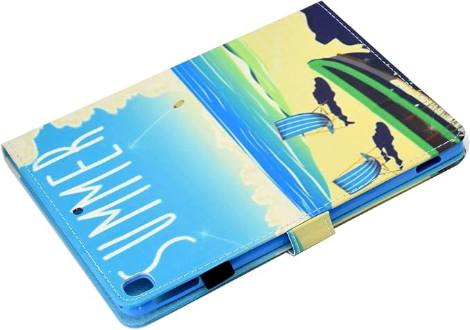 for Apple iPad 10.2 Case 2021/2020/2019 iPad 9th/8th/7th Generation Smart Cover with Pencil Holder [Auto Wake/Sleep] PU Leather Stand Folio Tri-fold Shockproof Thin Shell Colored Graffiti