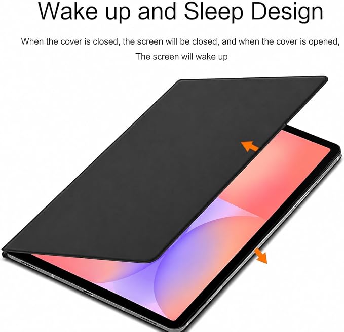 Magnetic Case for Galaxy Tab S10 Lite/Galaxy Tab S10 FE/Galaxy Tab S9 FE 10.9 Inch/Tab S9 11 2023 with S Pen Holder Ultra-Slim Lightweight Slim Magnetic Stand Case with Auto Sleep/Wake Black