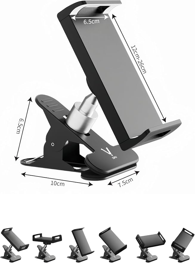 360-Degree Rotating Drawing Stand Adjustable Tablet and Phone Holder Mount for Artists Black Professional Sketching and Tracing Support