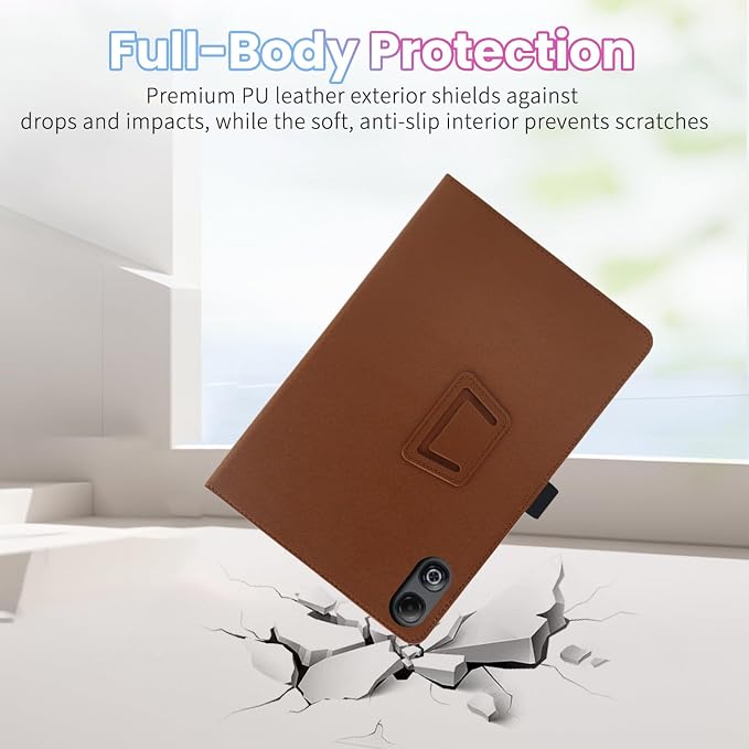 Case for DOOGEE Tab G6 Max 13.4-Inch TabletShockproof PU Leather Cover with Hand Strap Two-Fold StandCompatible with Tab G6 Max 13.4 Android Tablet (Black)