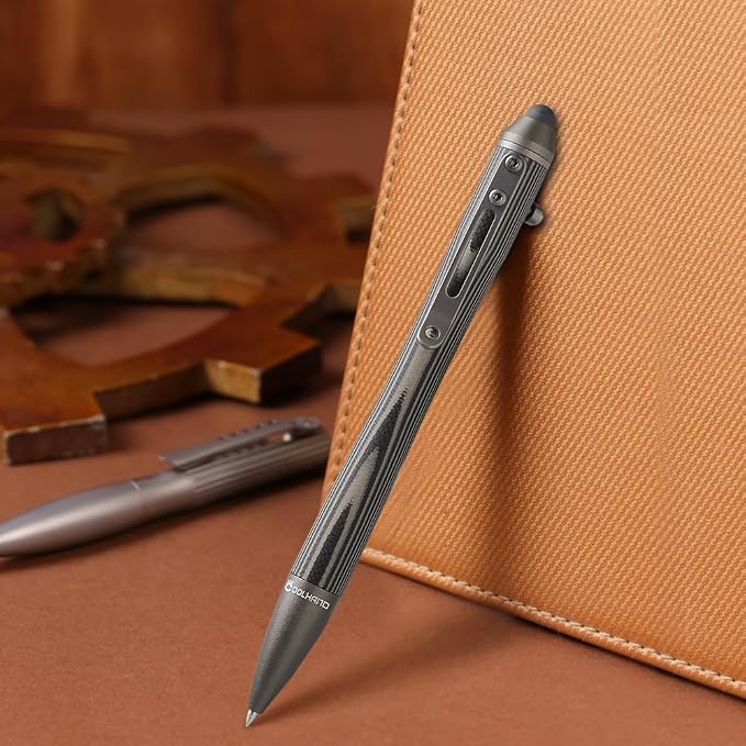 5.7'' G10 EDC Bolt Action Pen Touch Screen Stylus Model 5375-N | Refillable ballpoint ink G10 body with pocket clip ergonomic grip comes with a free refill