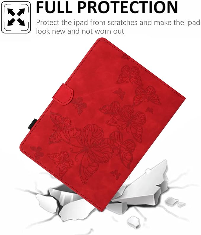 Dteck Universal Case (7.9 to 8.4) - Fold Stand Protective Flip Case for Apple iPad mini/Samsung Galaxy Tab 8.0 8.4 /Lenovo Tab 8 /onn. 100003561 8 Tablet Pro/Android Tablet 8 Inch (Blue Pink)
