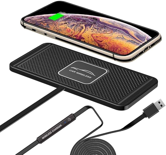 Wireless Car Charger QC 3.0 USB Adapter Kit Fast 15W 10W 7.5W Quick Charge Qi Charging Pad for iPhone 14 13 12 Mini 11 Pro Max 8 Plus X XR Xs LG G8 Samsung Note 9 Galaxy S10 S20 S21 S22 Android Phones