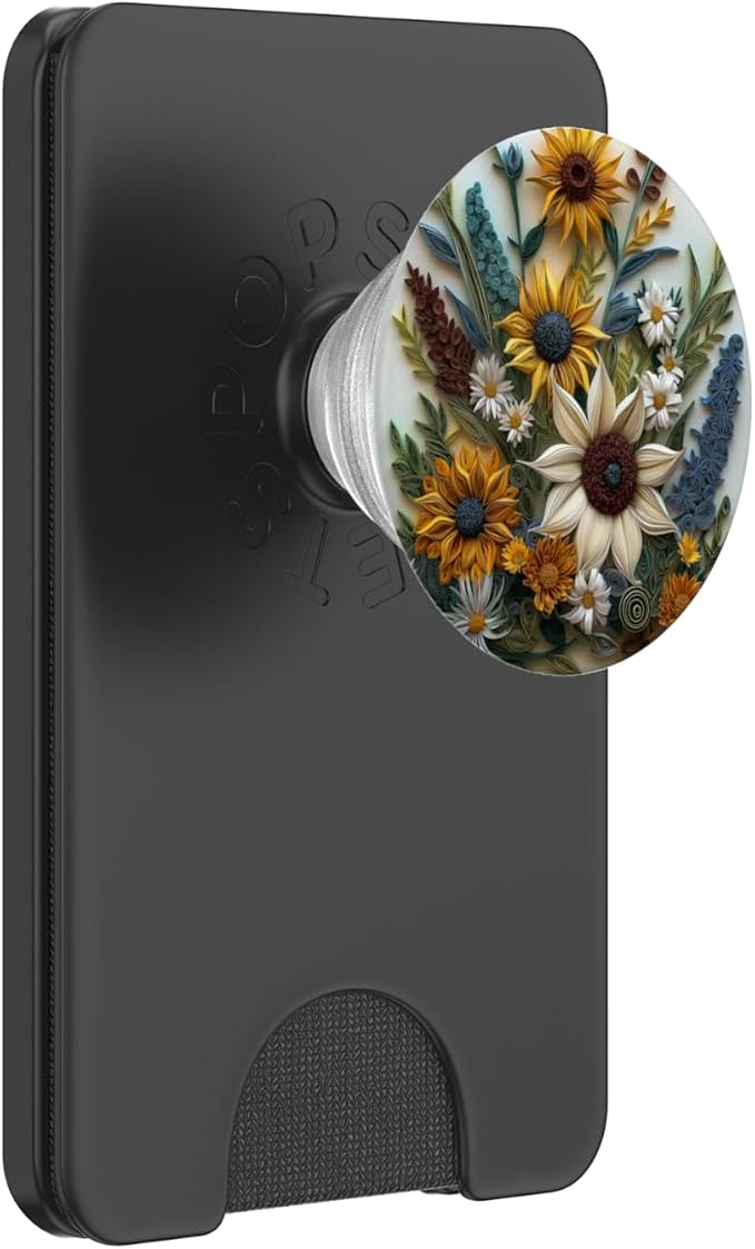 Boho Chic Floral Pattern Mixed Flowers Bouquet PopSockets PopGrip for MagSafe