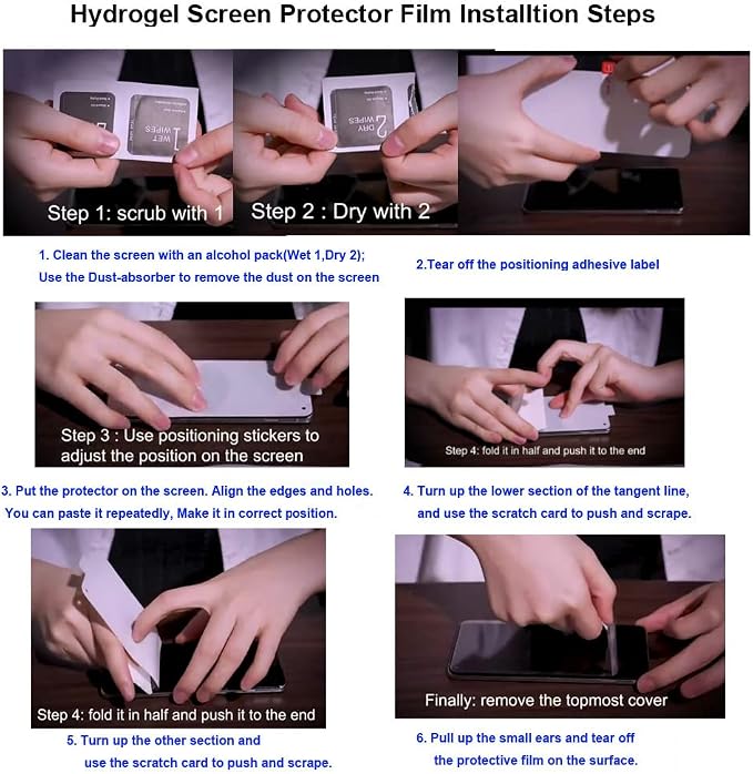 Privacy Screen Protector for iPhone 17 [Anti-Spy] High-sensitivity Soft Hydrogel Film [Not Tempered Glass]