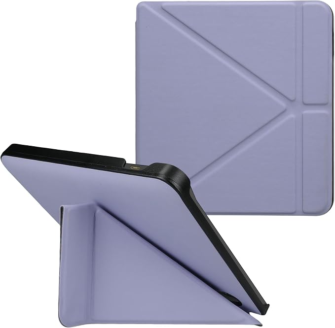 kwmobile Cover for Kobo Libra H2O Case - Slim PU Leather eReader Cover with Stand and auto Sleep funktion - Dark Blue