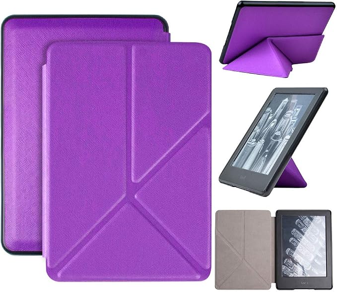 Case for 6-inch Kindle Paperwhite 4 (10th Gen 2018 Releases) Standing Origami Slim Shell Cover with Auto Wake/Sleep for Amazon Kindle Paperwhite 2018 E-Reader Black