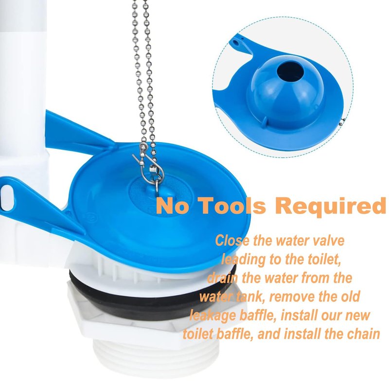 Gerber Toilet Flapper Replacement, 1-Pack 3 inch Toilet Stopper Kit for Gerber 99-788 Fits 3 inch Toilet Flush Valve, Water Saving, Easy to Install