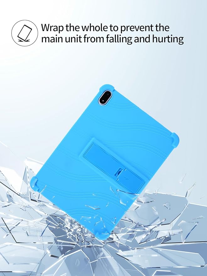 for OnePlus Pad 3 Android 15 Tablet13.2 inch Tablets CaseSoft Silicone Adjustable Stand Cover Lightweight Kids FriendlyBlack.