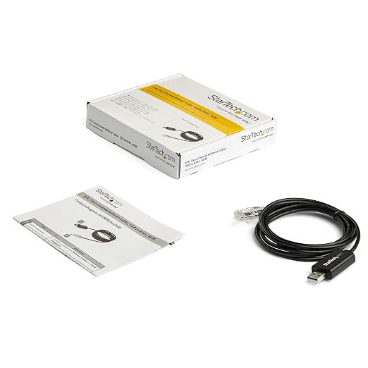 StarTech.com 6 ft (1.8 m) Cisco USB Console Cable - USB to RJ45 Rollover Cable - 460Kbps - Windows Mac and Linux Compatible - M/M (ICUSBROLLOVR)Black | Mac and Linux Compatible USB to RJ45 Rollover