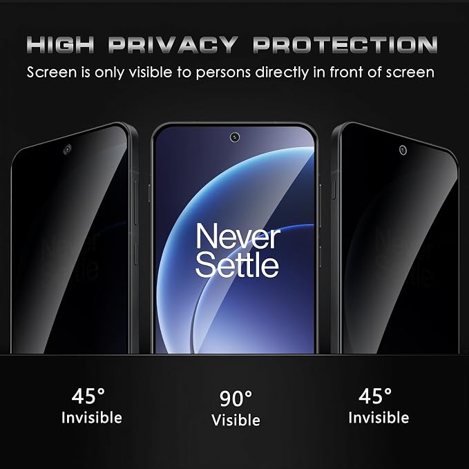 4 Pack Nothing Phone (3a) Pro 5G Privacy Screen Protector 2 Pack Privacy Tempered Glass Film and 2 Pack Camera Lens Protector Anti-Spy Protection for Nothing Phone (3a) Pro 5G Screen Protector
