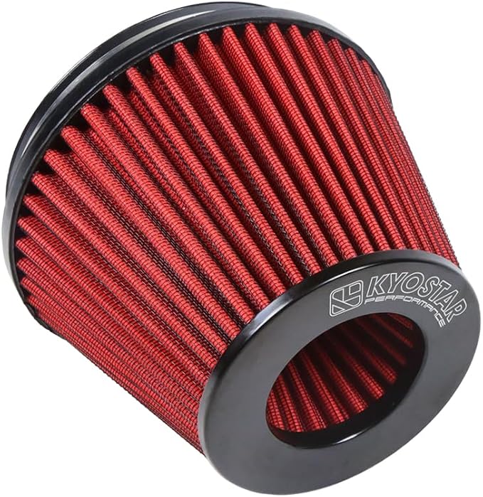 KYOSTAR Universal 6" High-Flow Air Filter, Reusable Cone Cold Air Intake