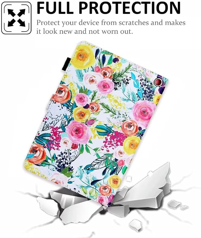 Case for Kindle Fire HD 10 &amp Fire HD 10 Plus 13th/11th Generation 2023 2021 | Synthetic Leather Flip Folio Stand Cover with Auto Wake/Sleep for Kindle Fire HD 10 &amp Fire HD 10 Plus Beach