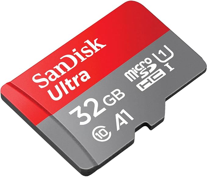 SanDisk 32GB Ultra microSDHC UHS-I Memory Card with Adapter - 120MB/s, C10, U1, Full HD, A1, Micro SD Card - SDSQUA4-032G-GN6MA [New Version]