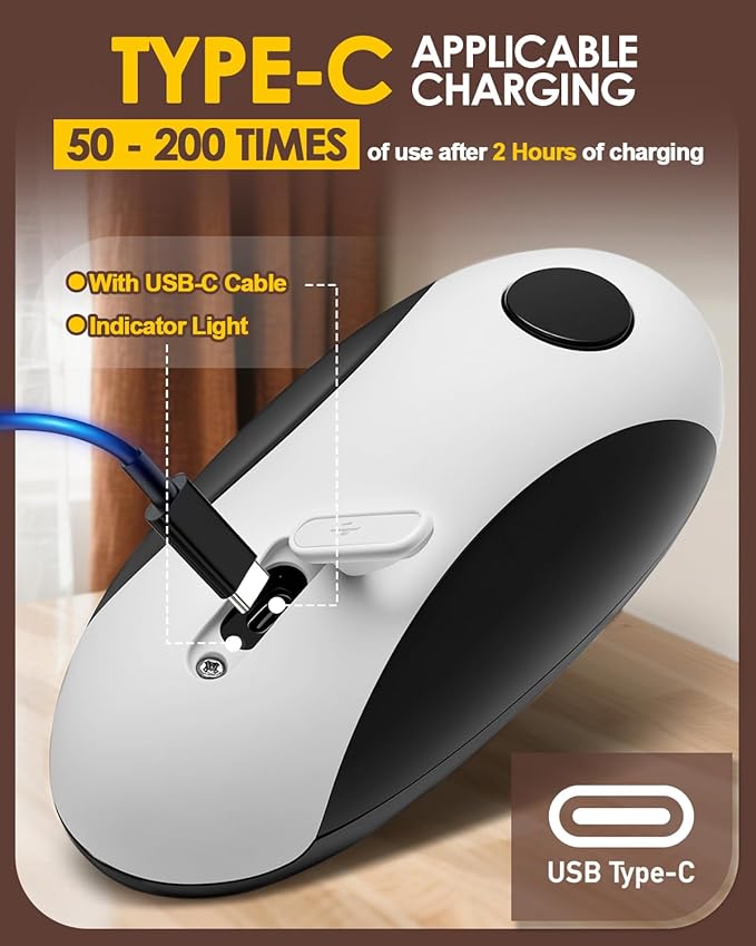 Rechargeable Automatic Can Opener, One-Touch Electric Can Opener with Smooth Edge, Hands-Free Can Opener for Seniors & Arthritis