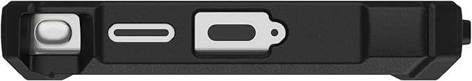 URBAN ARMOR GEAR UAG for Samsung Galaxy S25 Case 6.2" with Kickstand Plasma XTE - Compatible with Magnetic Charging Transparent Rugged Military Drop Tested Protective Cover, Black/Orange