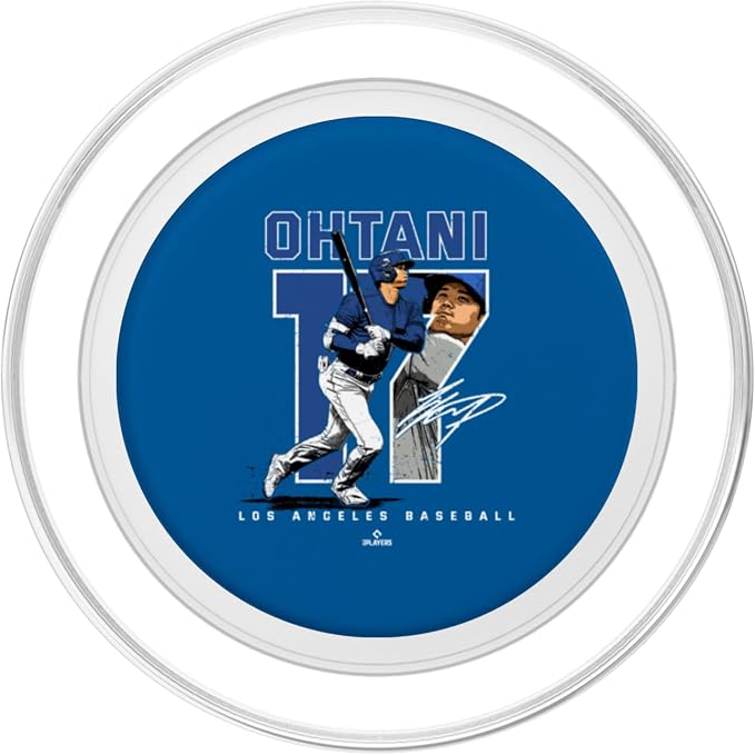 Number and Portrait Shohei Ohtani Los Angeles MLBPA PopSockets PopGrip for MagSafe