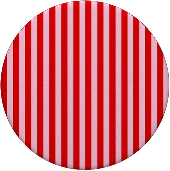 Red Pink Striped Pattern Phone Case PopSockets PopGrip for MagSafe