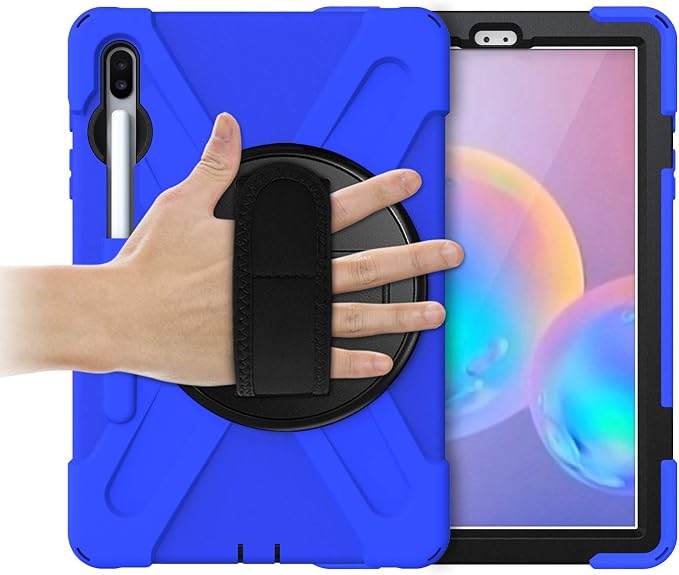 KIQ Shield Series for Samsung Galaxy Tab S7 FE Case Galaxy Tab S8 Plus Case Heavy Duty Shockproof Case w/S Pen Holder for Samsung Tab S7 fe 5G case 12.4 Inch 2020 SM T970 X800 T730 - Black