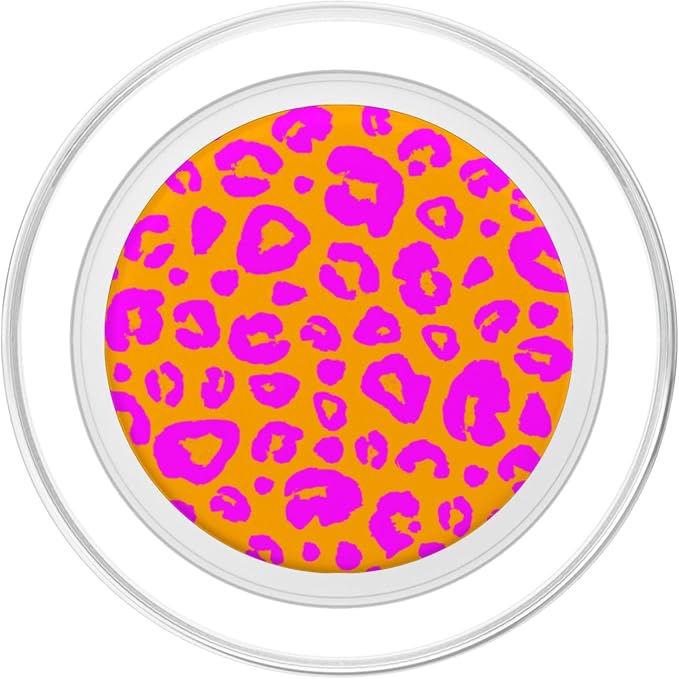 Cheetah Leopard Pattern Pink Orange PopSockets Adhesive PopGrip