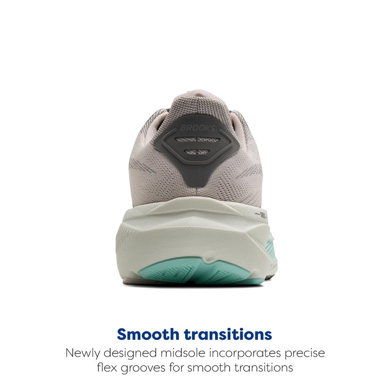 Brooks Women’s Ghost 17 Neutral Running Shoe - Mauve/Yucca/Bluewash - 7.5 Medium