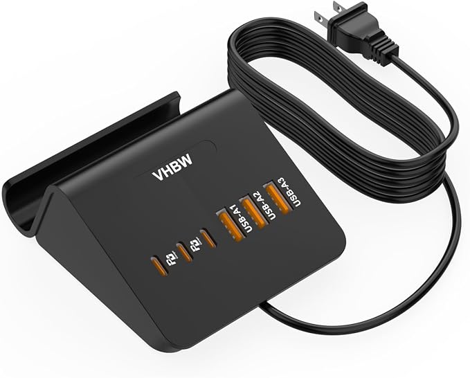 USB C Charging Station 35W VHBW 6 Port 3A and 3C(1Port *USB-C PD20W Fast) Desktop Fast Charging Station for iPhone 14/13/12Samsung Galaxy S23/S22/S21etc