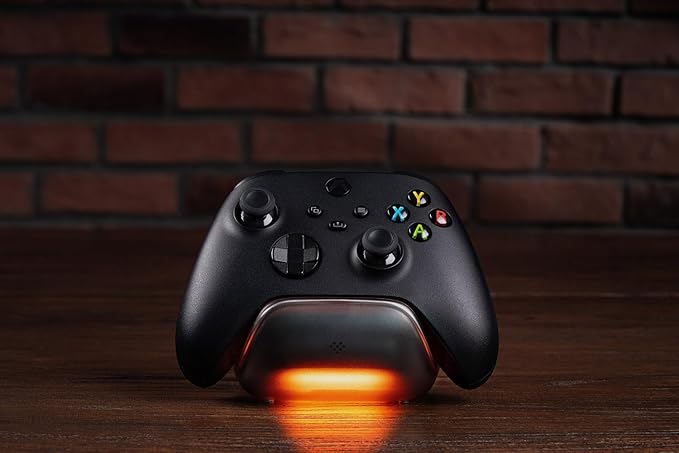 8BitDo Charging Dock for Xbox Wireless Controllers, Xbox Charging Station with Magnetic Secure Charging and Light Adjustment for Xbox Series X|S and Xbox One Controller - Officially Licensed (Black)